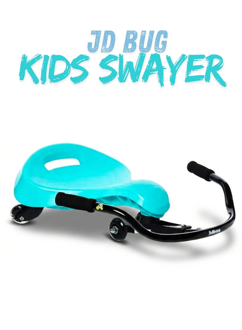 JD Bug Kidz Swayer Sit-Down Scooter for Kids – Self-Propelling Ride-On, Adjustable Handlebar, Indoor & Outdoor Fun, Blue (Ages 3–12) - Image 1